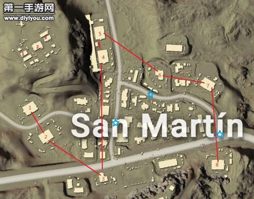 绝地求生全军出击圣马丁物资一览 沙漠地图圣马丁