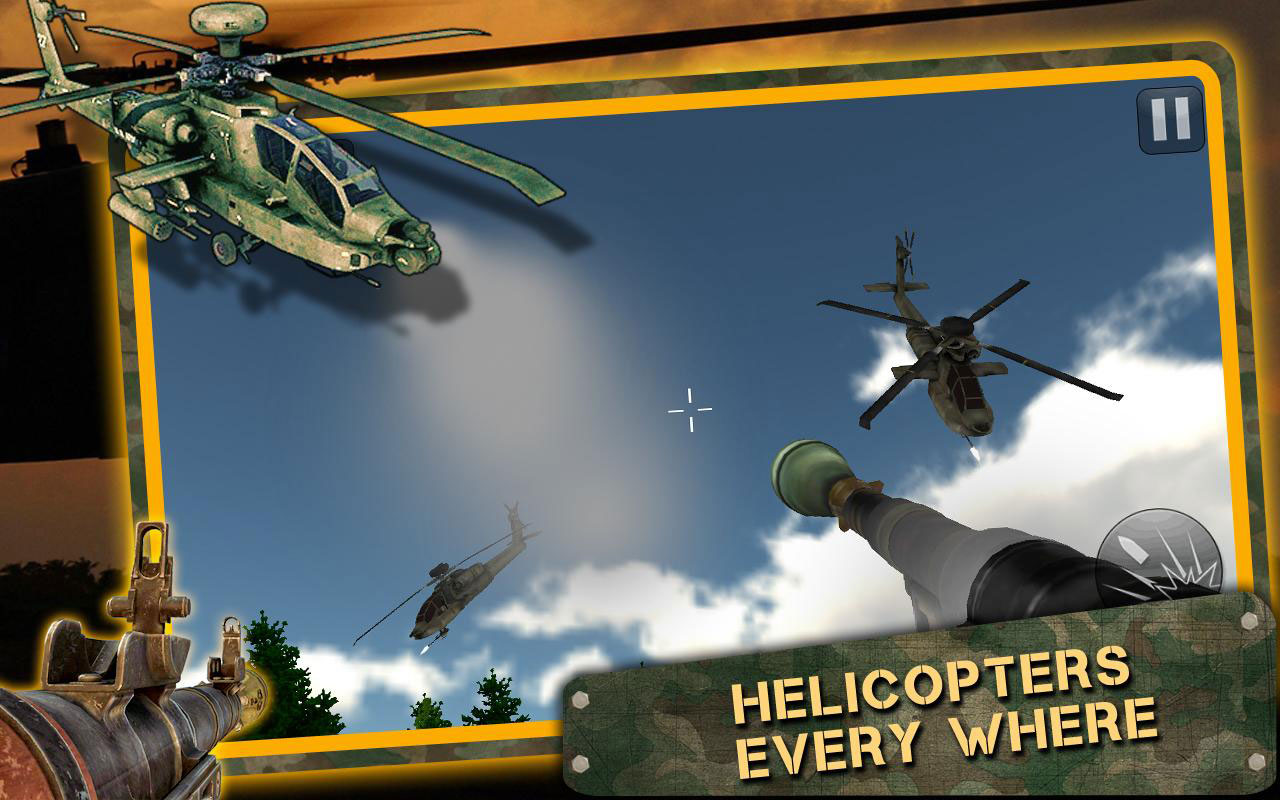 直升机空袭3D