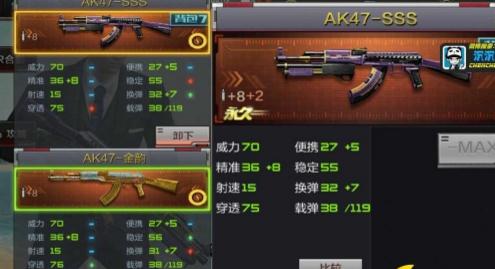 CF手游AK47-SSS全面测评 SS升级实力强劲 
