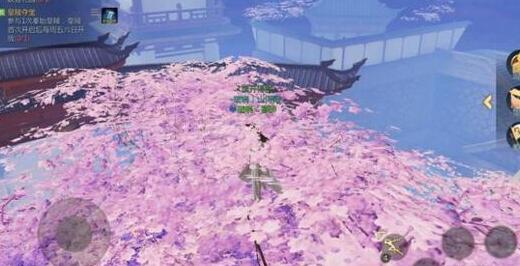 剑侠世界2手游繁华飘落隐藏点一览 在临安城花树顶上