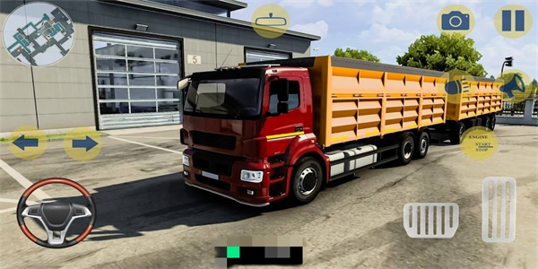 驾驶卡车运输货物的游戏