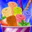 彩色冰淇淋卷机