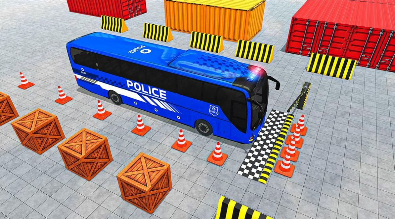 警察巴士停车截图