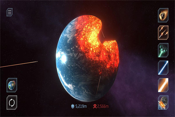 模拟星球爆炸