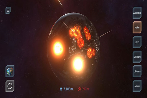 模拟星球爆炸