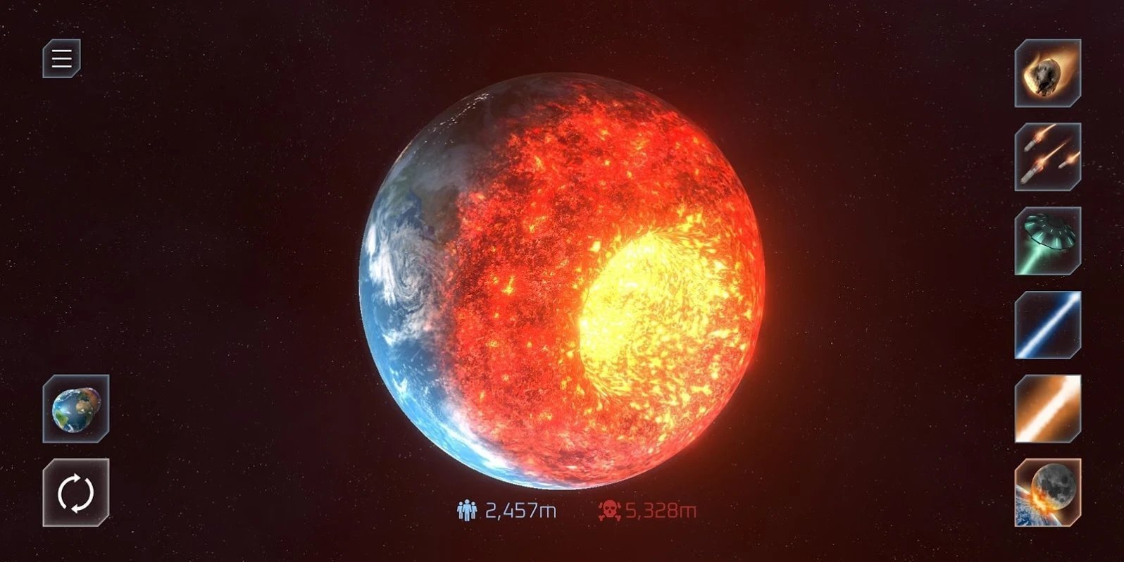 模拟地球爆炸截图