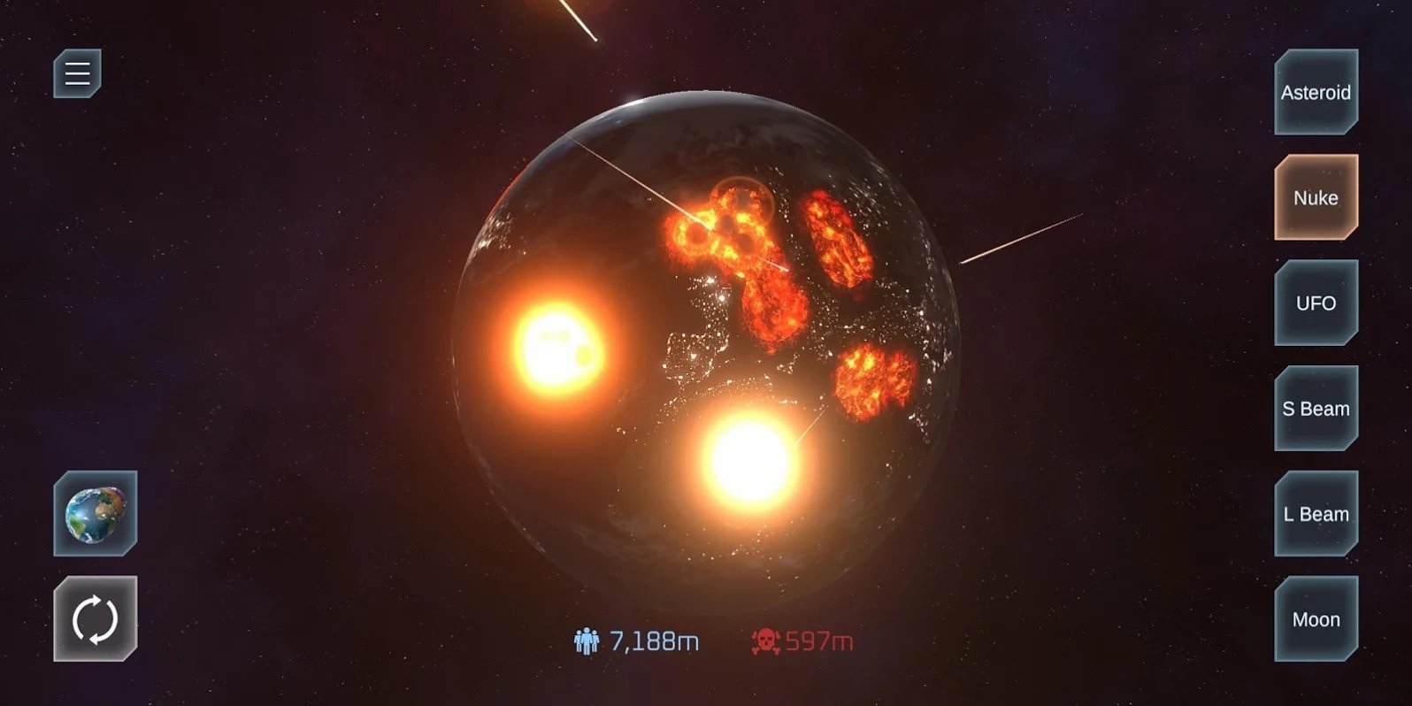 模拟地球爆炸截图