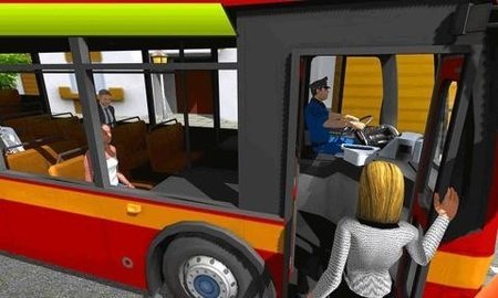 模拟公交大巴车截图