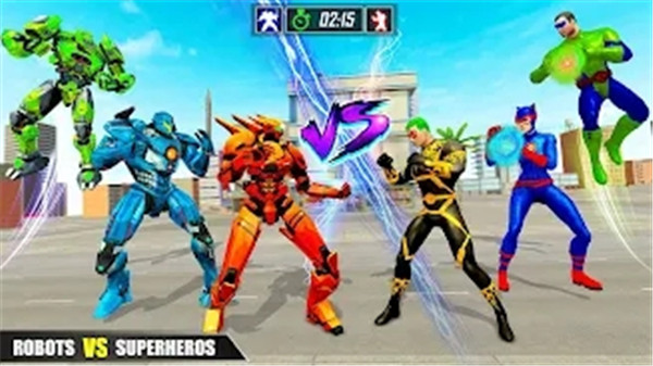 机器人VS超级英雄格斗截图