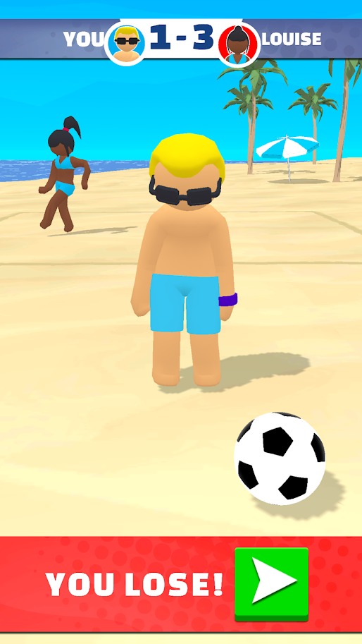 沙滩网式足球比赛
