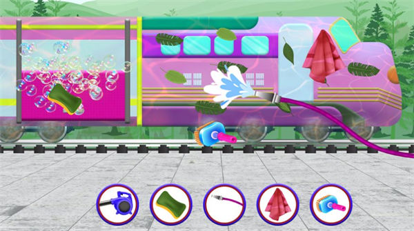 火车清洗和清洁游戏截图